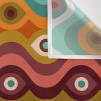 Psychedelic Eye Melt - 60s Palette Wall Tapestry Gallery Image 3