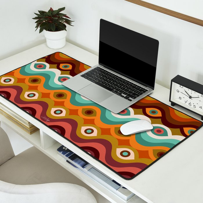 Psychedelic Eye Melt - 60s Palette Desk Mat Gallery Image 2