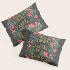 Little & Fierce on Charcoal Pillow Sham Gallery Image 3