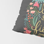 Little & Fierce on Charcoal Pillow Sham Gallery Image 4