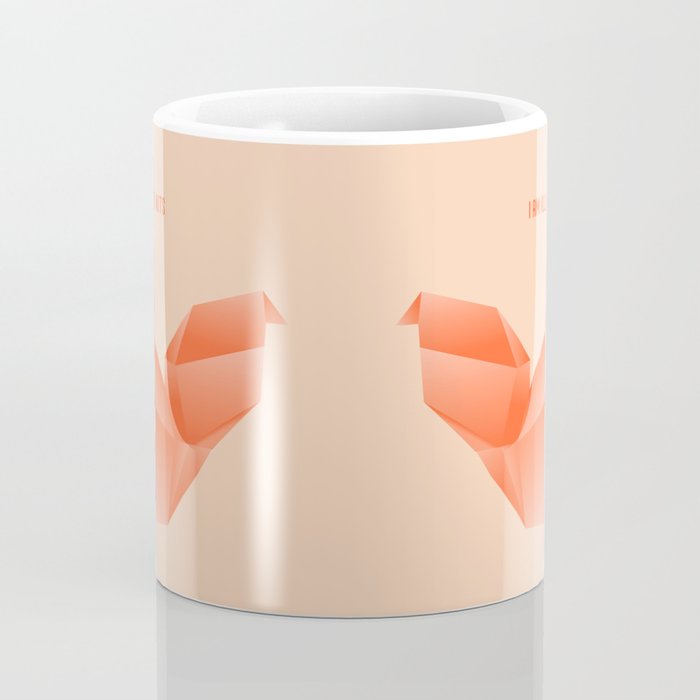 Allergic to Nuts - Origami Orange Squirrel Coffee Mug Gallery Image 4