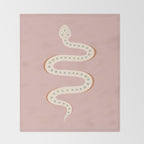 Minimal Snake XXXVIII Throw Blanket Gallery Image 2
