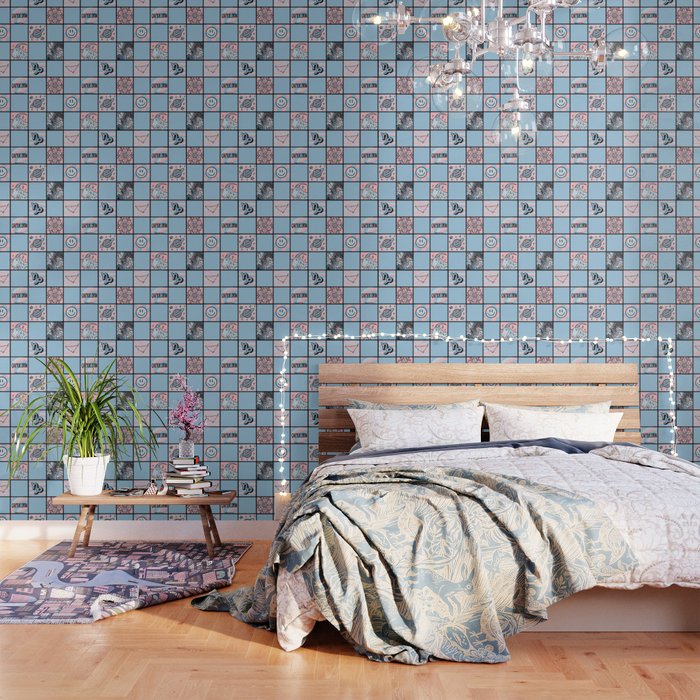 Capricorn Checkered Print Wallpaper Gallery Image 3