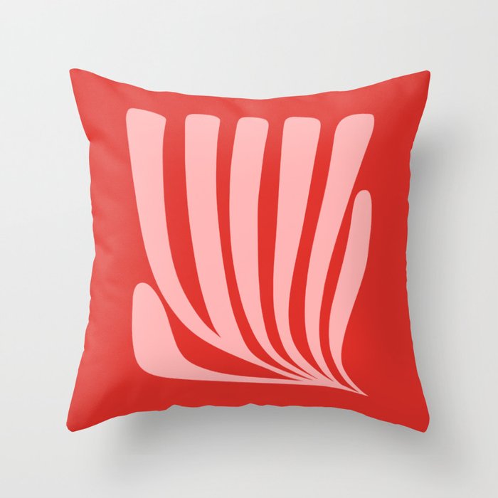 Coral Leaf: Paper Cutouts Matisse Edition Throw Pillow Gallery Image 6