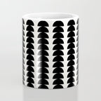 Maude Pattern - Black and White Coffee Mug Gallery Image 4