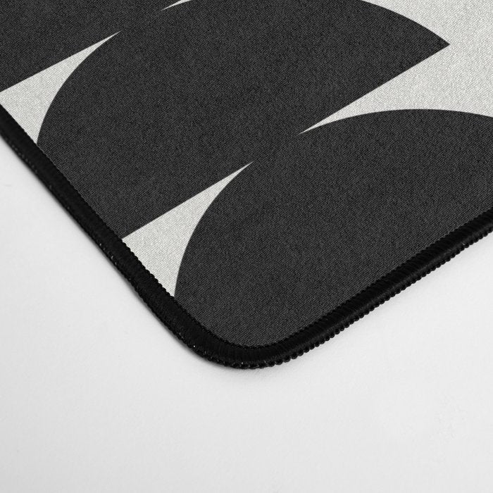 Maude Pattern - Black and White Desk Mat Gallery Image 4