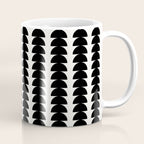 Maude Pattern - Black and White Coffee Mug Gallery Image 1