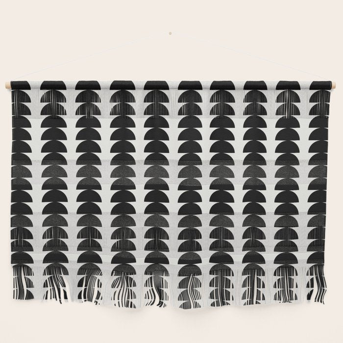 Maude Pattern - Black and White Wall Hanging Gallery Image 1