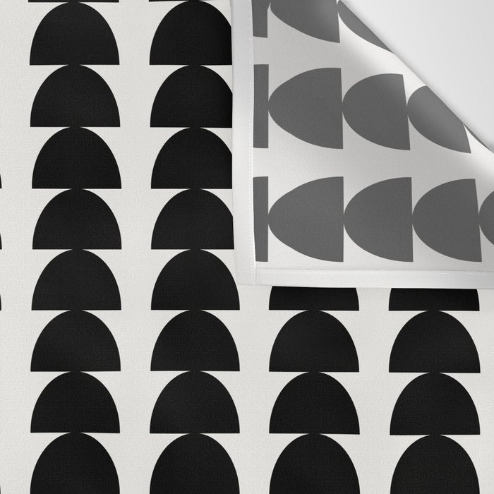 Maude Pattern - Black and White Wall Tapestry Gallery Image 3