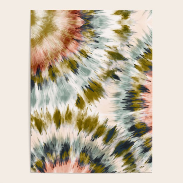 Mosaic tie dye 45B Poster Gallery Image 4