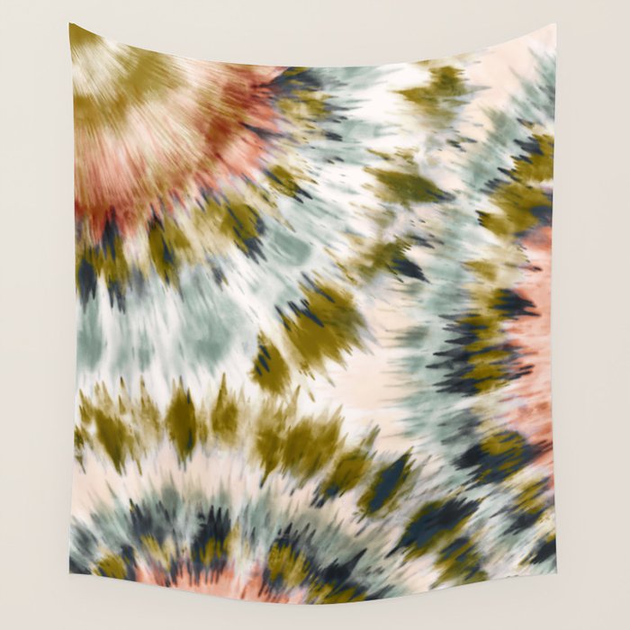 Mosaic tie dye 45B Wall Tapestry Gallery Image 4