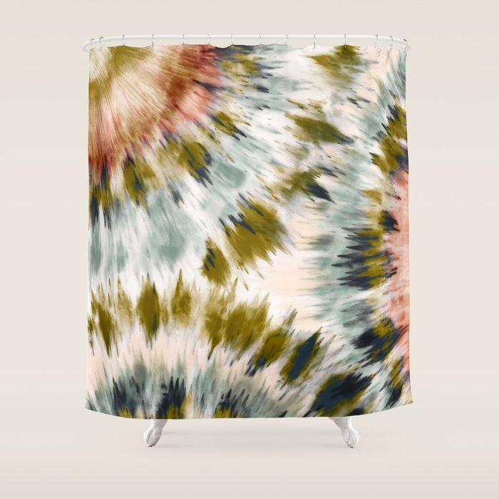 Mosaic tie dye 45B Shower Curtain Gallery Image 1