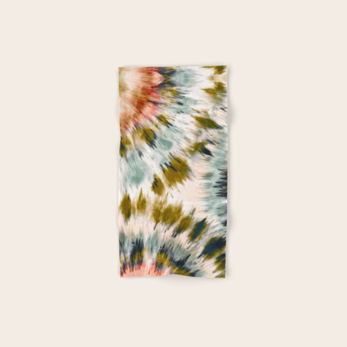 Mosaic tie dye 45B Bath Towel Gallery Image 1