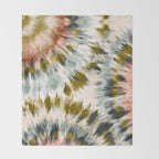 Mosaic tie dye 45B Throw Blanket Gallery Image 2
