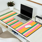Classic Stripes XIX - Boho Vintage Desk Mat Gallery Image 2