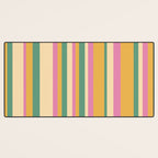 Classic Stripes XIX - Boho Vintage Desk Mat Gallery Image 3