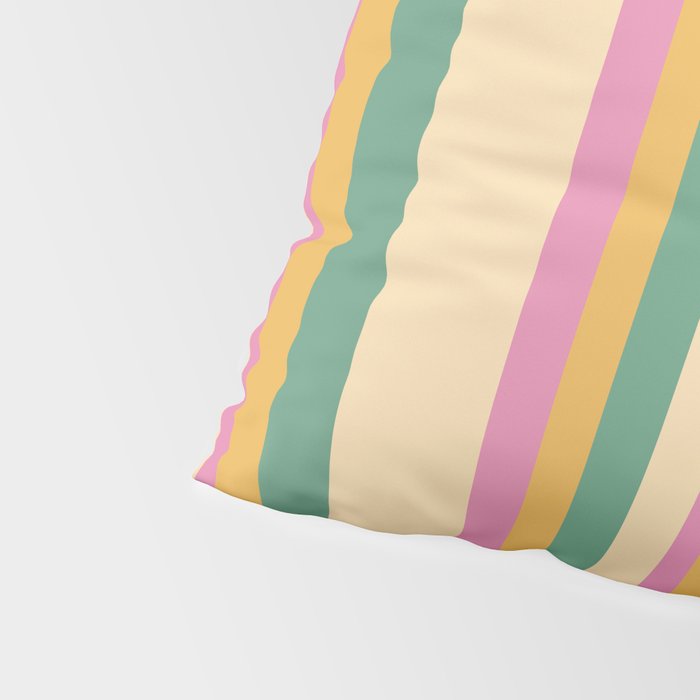 Classic Stripes XIX - Boho Vintage Pillow Sham Gallery Image 4