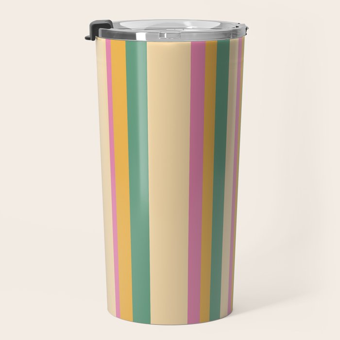 Classic Stripes XIX - Boho Vintage Travel Mug Gallery Image 3