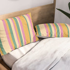 Classic Stripes XIX - Boho Vintage Pillow Sham Gallery Image 2
