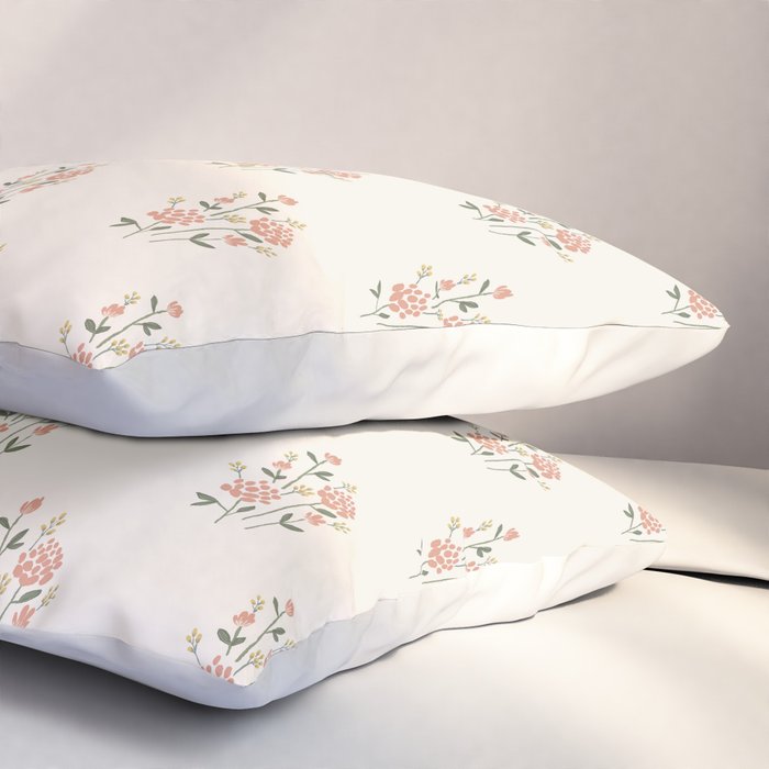 Wildflowers - Blush Pillow Sham Gallery Image 3