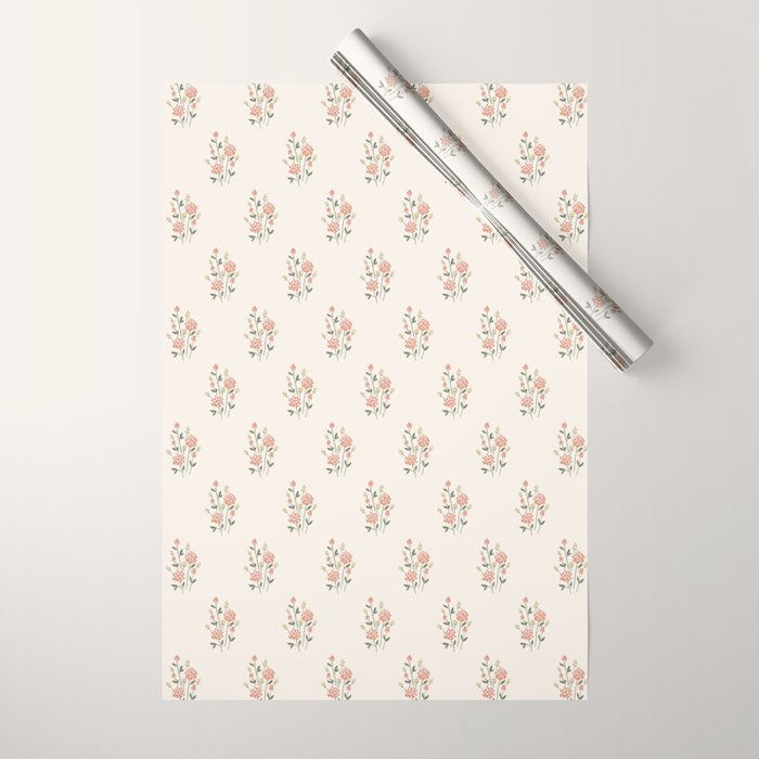 Wildflowers - Blush Wrapping Paper Gallery Image 1