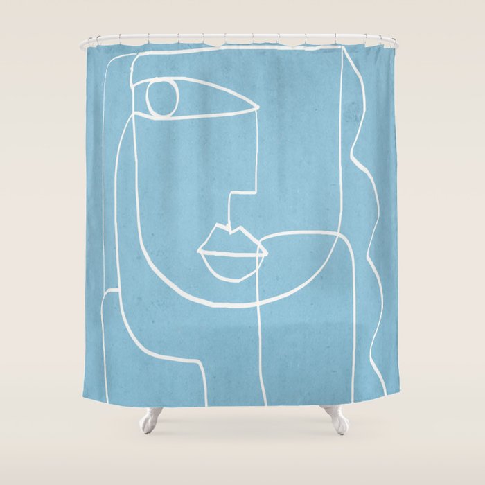Abstract line art 38 Shower Curtain Gallery Image 1