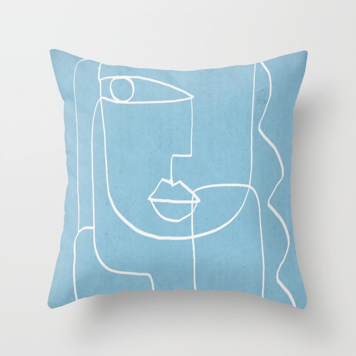 Abstract line art 38 Throw Pillow Gallery Image 1