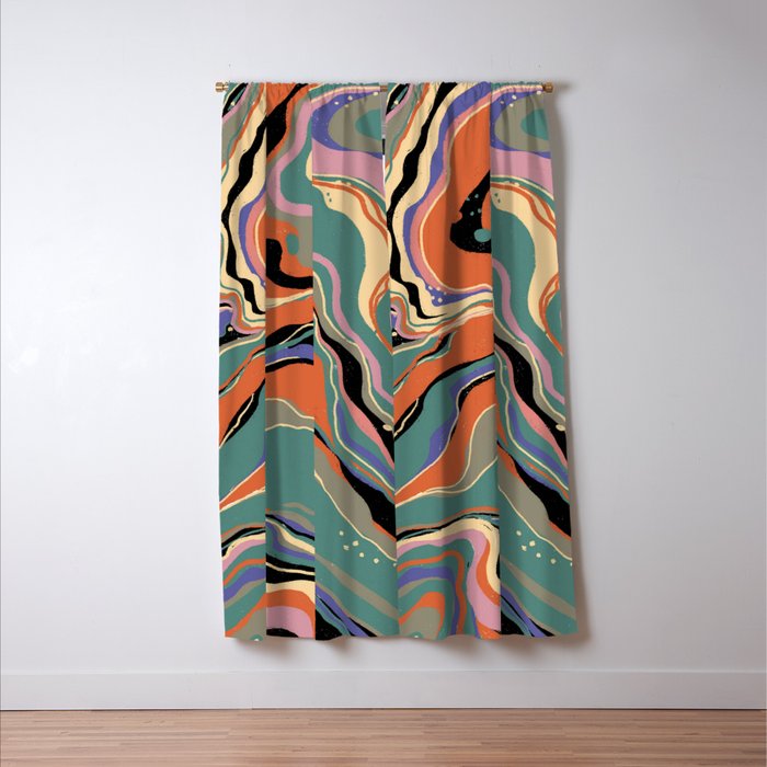 Liquid marble I Window Curtain Gallery Image 3