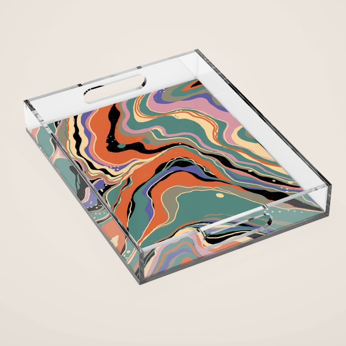 Liquid marble I Acrylic Tray Gallery Image 1