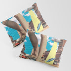 She's arrived (Giant woman & UFO) Pillow Sham Gallery Image 3
