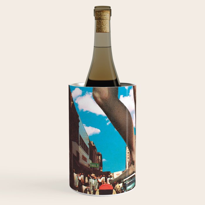 She's arrived (Giant woman & UFO) Wine Chiller Gallery Image 2