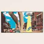 She's arrived (Giant woman & UFO) Desk Mat Gallery Image 3