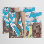 She's arrived (Giant woman & UFO) Placemat Gallery Image 1