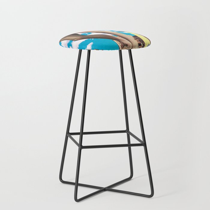 She's arrived (Giant woman & UFO) Stool Gallery Image 1