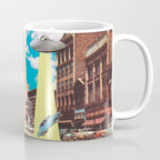 She's arrived (Giant woman & UFO) Coffee Mug Gallery Image 1