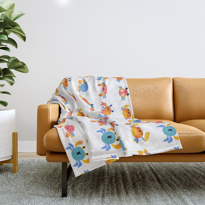 Crab Throw Blanket Gallery Image 1
