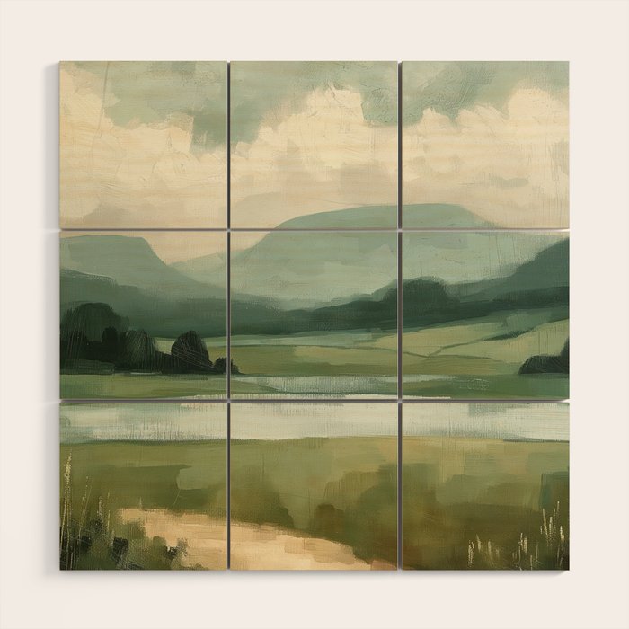 Country River Wood Wall Art Gallery Image 1