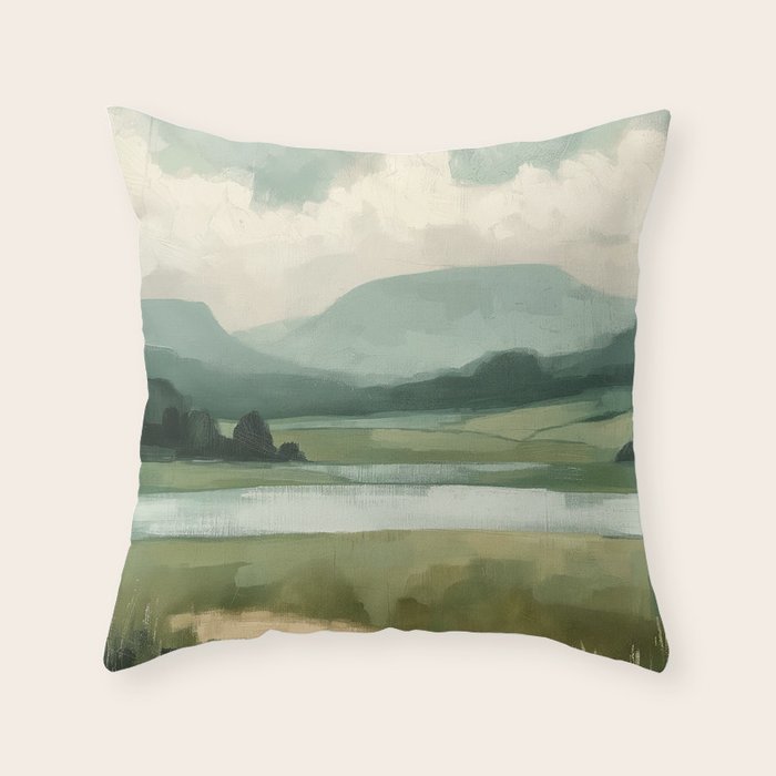 Country River Throw Pillow Gallery Image 1