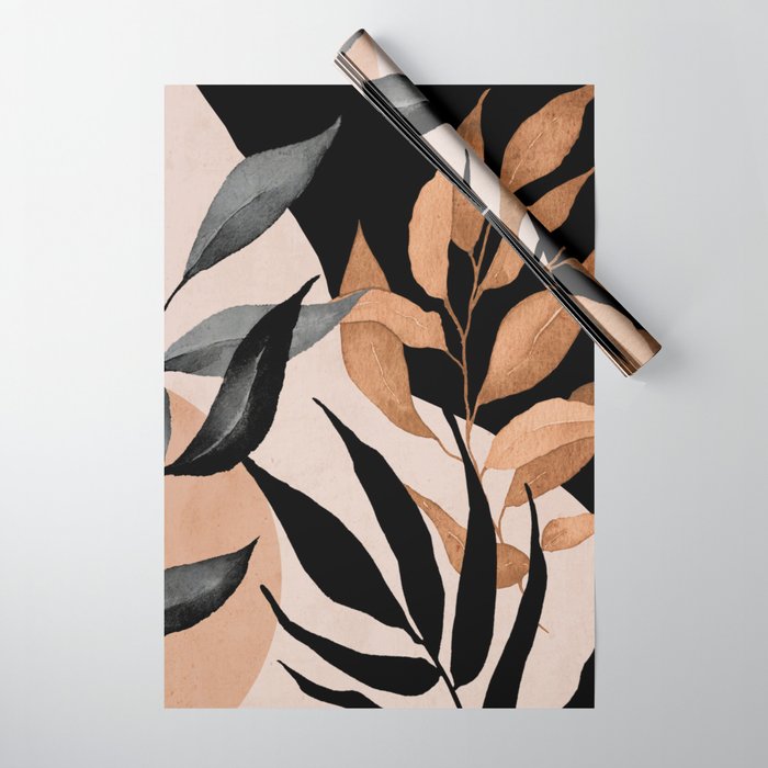 Abstract Art Tropical Leaves 115 Wrapping Paper Gallery Image 1