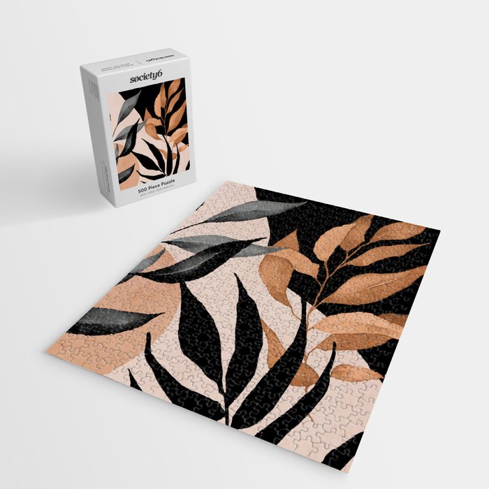 Abstract Art Tropical Leaves 115 Jigsaw Puzzle Gallery Image 2