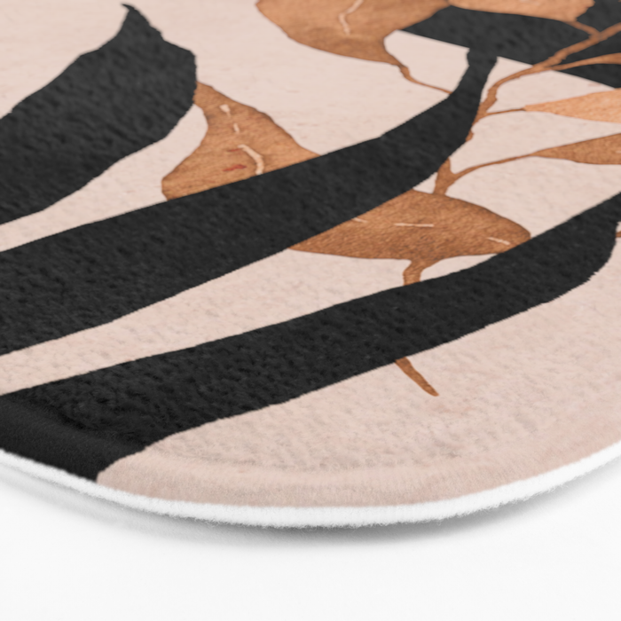 Abstract Art Tropical Leaves 115 Bath Mat Gallery Image 3