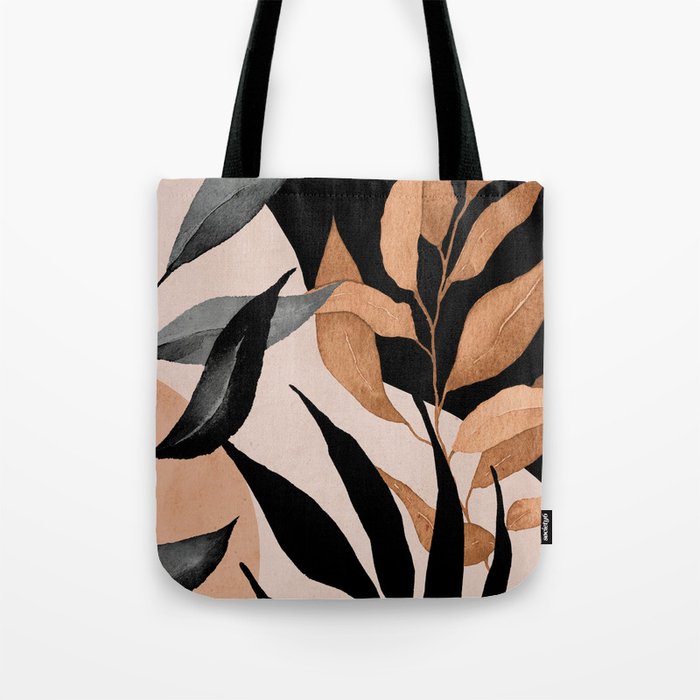 Abstract Art Tropical Leaves 115 Tote Bag Gallery Image 1