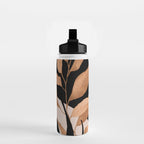 Abstract Art Tropical Leaves 115 Water Bottle Gallery Image 2