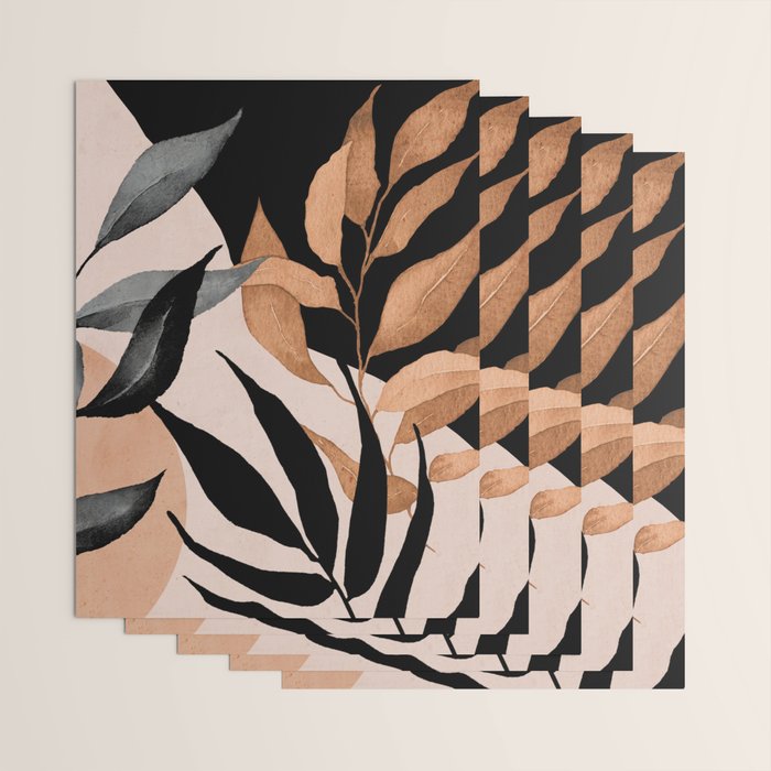 Abstract Art Tropical Leaves 115 Wrapping Paper Gallery Image 3
