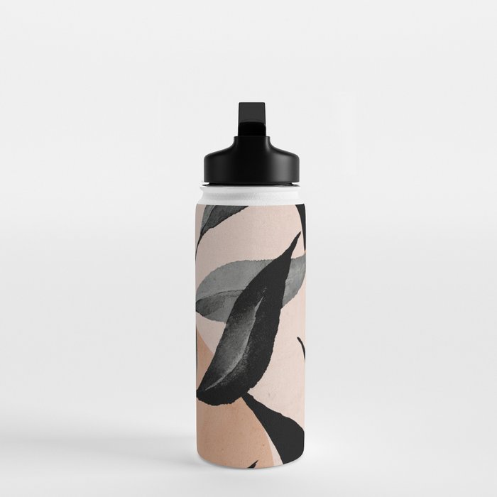 Abstract Art Tropical Leaves 115 Water Bottle Gallery Image 3