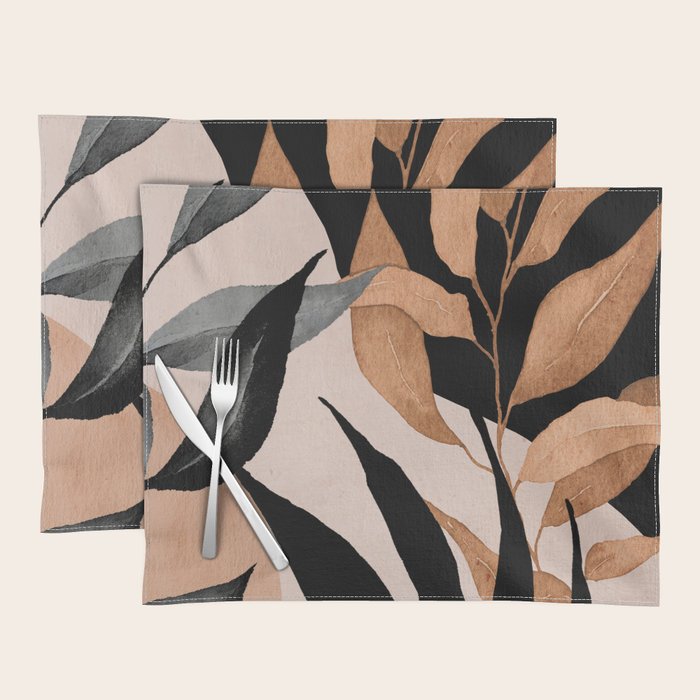 Abstract Art Tropical Leaves 115 Placemat Gallery Image 1