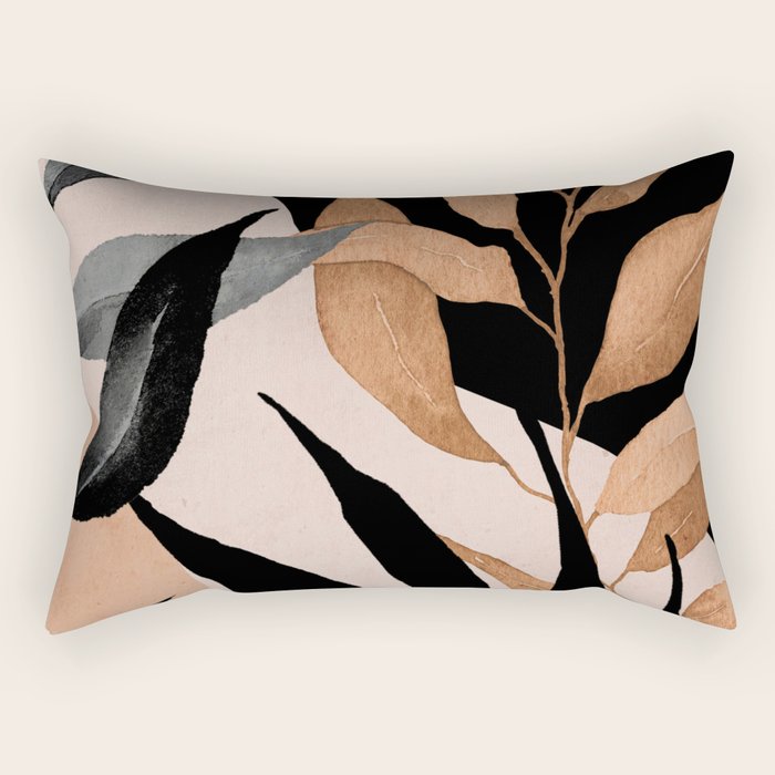 Abstract Art Tropical Leaves 115 Rectangular Pillow Gallery Image 1