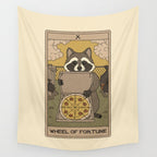 Wheel of Fortune - Raccoons Tarot Wall Tapestry Gallery Image 4