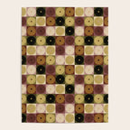 Retro Flowers Check Pattern III Poster Gallery Image 4