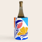 Modern Garden Party Floral Illustration Wine Chiller Gallery Image 3
